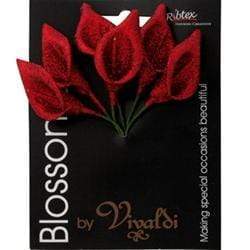 AussieSuperStore Art & Craft Essentials Foam Glitter Lily (in 2 colors) Foam Glitter Lily | Floral Craft Supplies | Floral Embellishments